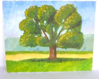 Original IMPRESSIONISTIC TREE PAINTING