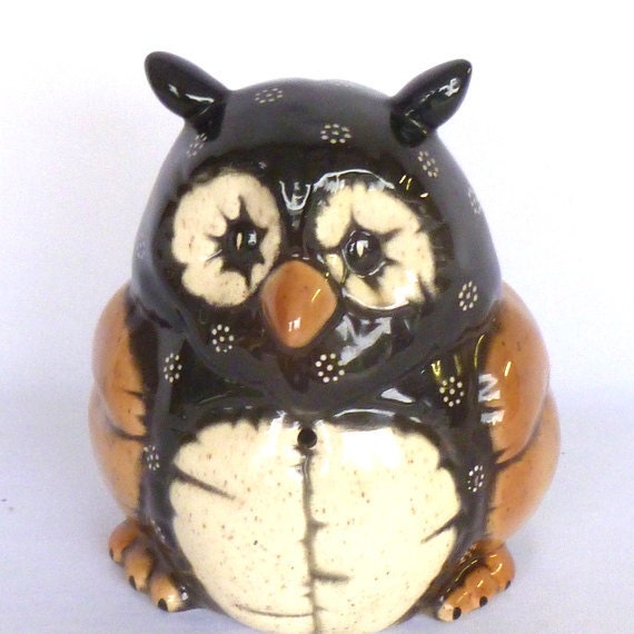 Large VINTAGE CERAMIC OWL by orangedoorvintage on Etsy