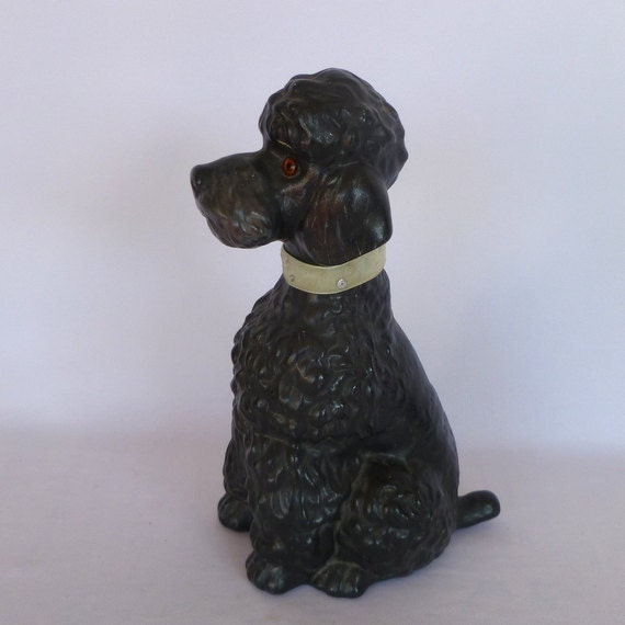 black standard poodle figurines