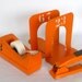 Small Orange Industrial Style Bookends