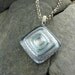 3-D Silver Pyramid Pendant