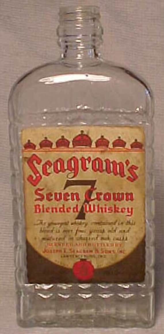 c1930s Seagram's Seven 7 Crown Blended Whiskey Joseph E.