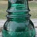 c1890-1900 Brookfield New York Green Glass Electric Telegraph Telephone Insulator