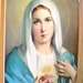 Take 20% Off Vintage LARGE Framed MARY of The Flaming HEART