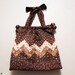 Vintage KNITTING BAG, Quilted Bag, Tote Bag