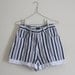 RESERVED. vintage blue and white stripe shorts