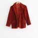 velvet rusty red/brown blazer