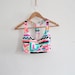 80s neon crop top
