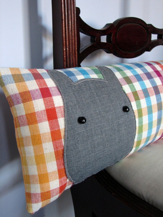 Items similar to Plaid Picnic Rabbit Throw Pillow on Etsy