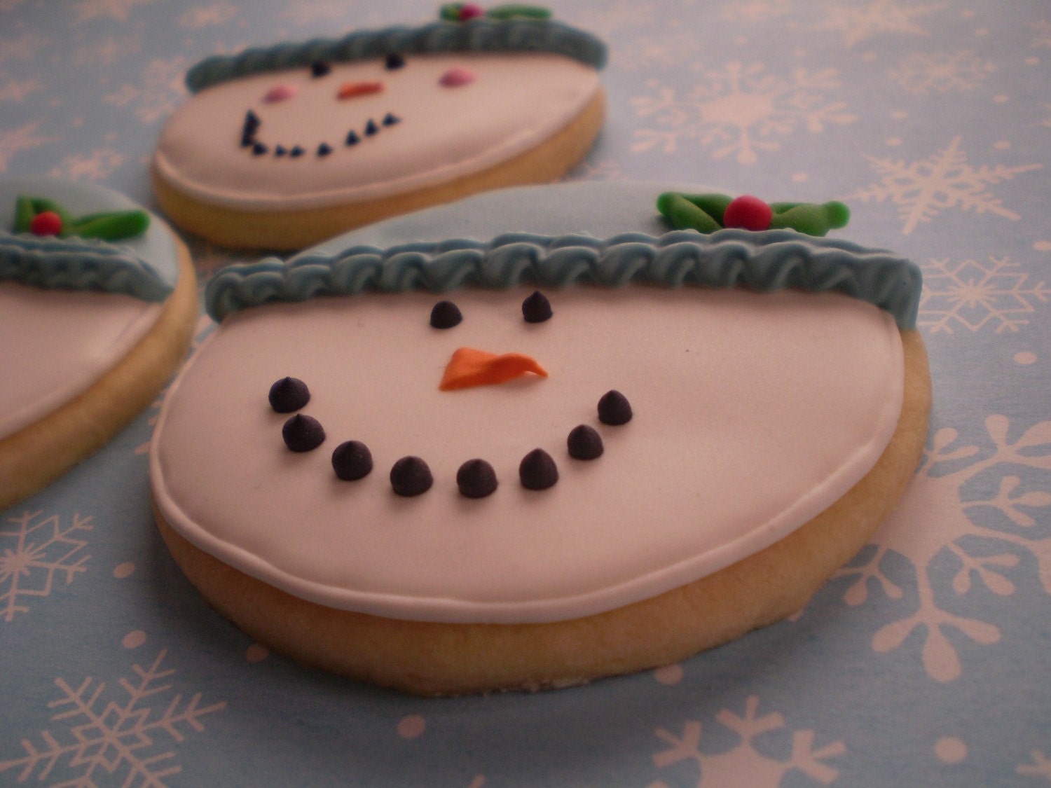 Snowman Sugar Cookies