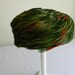 Vintage Green Feather Pillobx Hat from Evelyn Varon