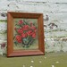 Pair of Red Roses vintage paint by numbers