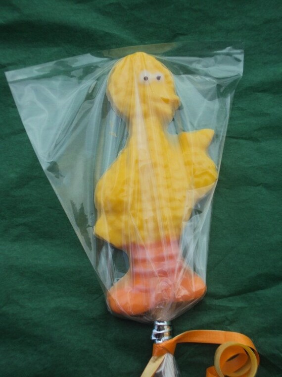 12 Big Bird Chocolate Lollipop Favor Il_570xn