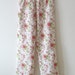Floral Pajama Pants. Size Large. Romantic Rose Print in red. pink. white