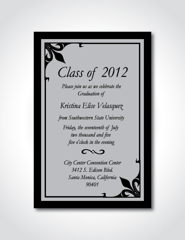 Graduation Invitation Verses 10