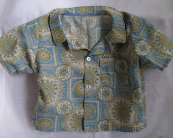 Paisley Button Up Shirt Boys Size 3T