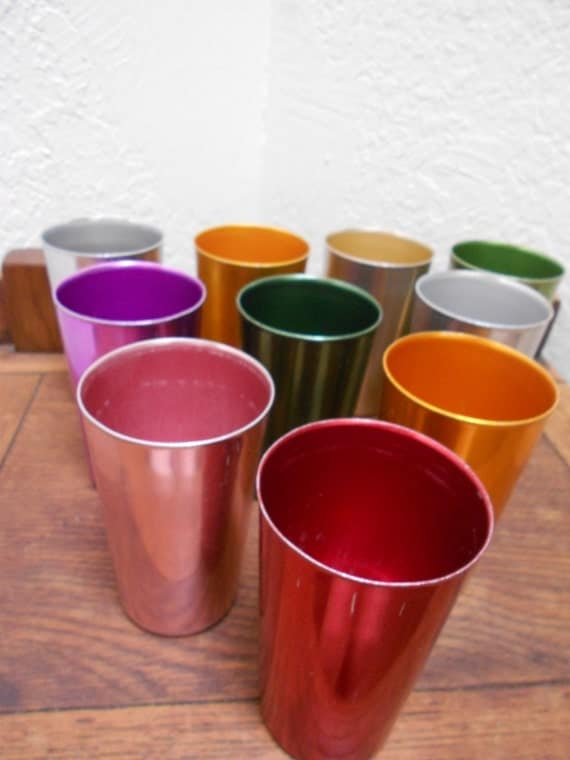 Atomic Rainbow Aluminum Tumblers Bascal Italian Mid by 