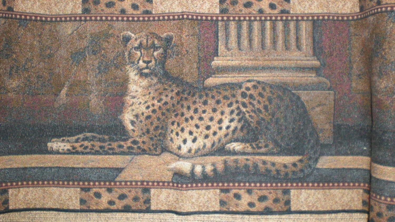 Treasury Item Cheetah Egyptian DesignerTable Runner