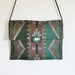 1980s southwestern navajo print purse in dark muted tones