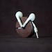 Wood Earbud Holder / Earphone Organizer - East Indian Rosewood