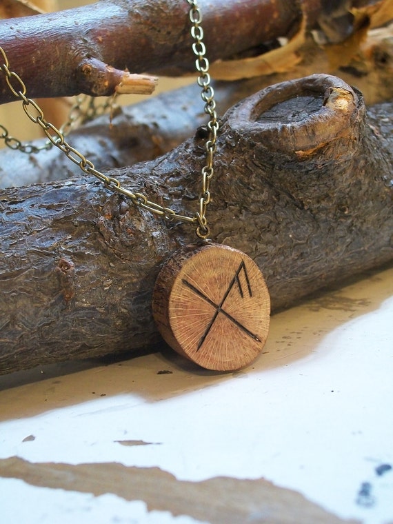 Items similar to Rune necklace for good luck on Etsy