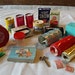 My Merry Doll Miniatures, Play Set Toys, Assorted Household Staples and Play Food Items 1950s