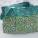 Totebag, handbag, orange, green, aqua, floral