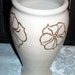 Vintage White with Gold Flowers Vase by Kevin Milner