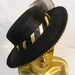 Bollman Fine Wool Brim Hat, Dress Hat, Chapeau, Black and Gold