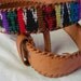Sister Nebraska Multi Color Rainbow Tan Leather Belt One Size
