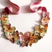 Butterfly Statement Bib Necklace in red, gold, orange and blue