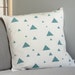 Green triangle decorative pillow cover - Celadon green pillow case