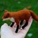 Needle Felted Wool Fox