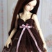 Brown & pink dress for slim bjd MSD Minifee Souldoll, Dollzone, Unoa