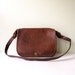 Vintage COACH Saddle Bag NYC in Chocolate Brown