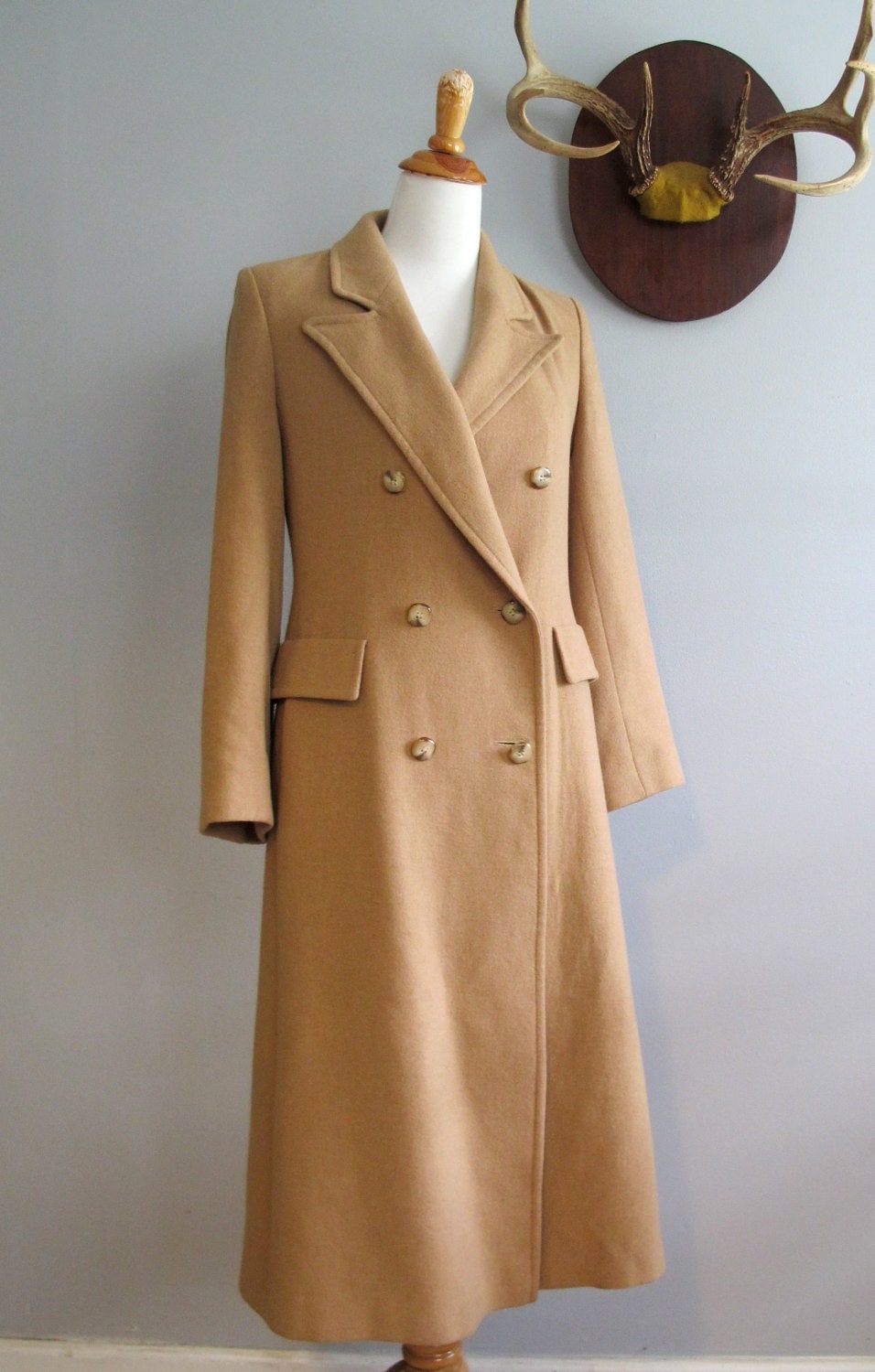 Vintage Camel Hair Double Breasted Coat // by magnoliavintageco