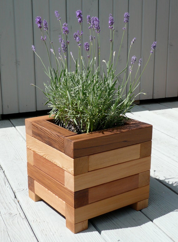 Items similar to Square Red Cedar Planter Box on Etsy Items similar to Square Red Cedar Planter Box on Etsy