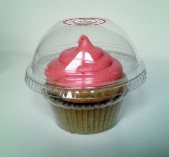 Items similar to 48 Crystal Clear Cupcake Favor Cups / Boxes / Holders