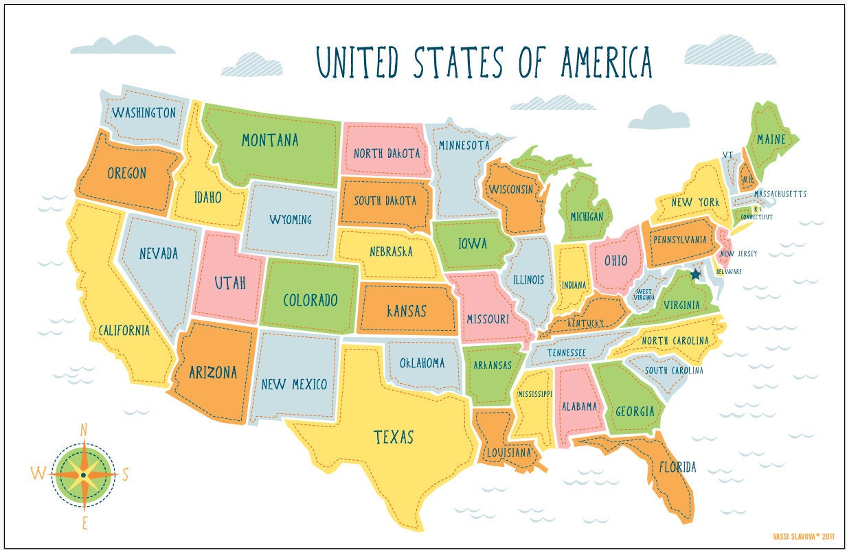 50 States For Kids