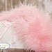 Newborn FUR Prop - Photography PRoP- Basket Stuffer, Pink Fur, Mongolian Fur - Newborn Prop - Pink Fur, Baby Nest Blanket 18" x 31"