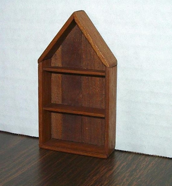 Dollhouse Rustic Wall Shelves 1/12 scale by CalicoJewels on Etsy