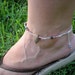 Ramblin' Rose anklet, fancy jasper, sterling silver OOAK