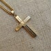 Vintage Gold Fill Cross Pendant Necklace