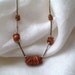Vintage Hippie Days Liquid Silver and Heishi Beads Necklace