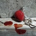 red human heart keychain bag purse charm human heart ornament heart bag charm heart keychain macabre keychain horror keychain unusual charm