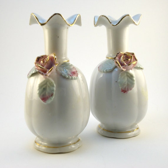 Items similar to Vintage Bud Vases Ucagco Made in Japan Set of two