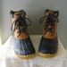 Vintage Leather and rubber boots / Thinsulate Funsteps Duck boots / size 10