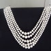 vintage pearls / Five strand pearl necklace / Mad Men Elegant pearl necklace