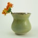 Handmade Stoneware Vase // Ceramic Vase // Tender Shoots Green