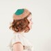 vintage 1950s hat / toque / Minty Fresh